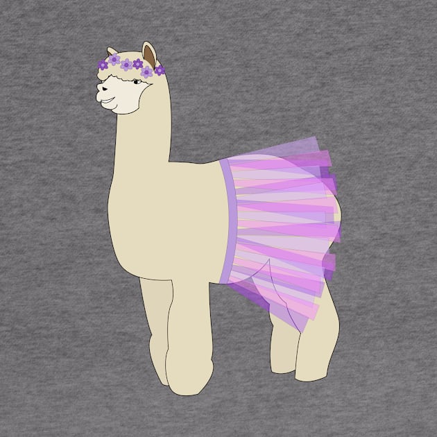 Ballerina Alpaca with Tutu Digital Art | illusima by illusima